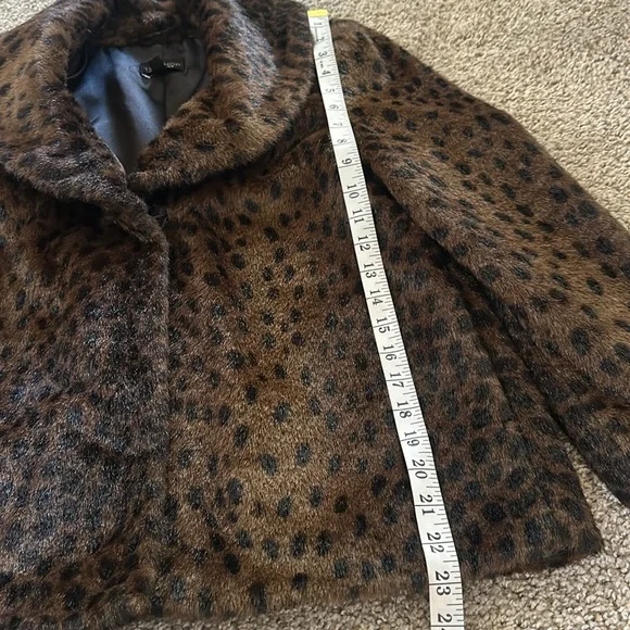 TopShop Faux Leopard Fur Jacket size S/M (4-6) EUC pls see description - Picture 12 of 15